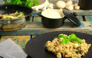 Risotto con setas